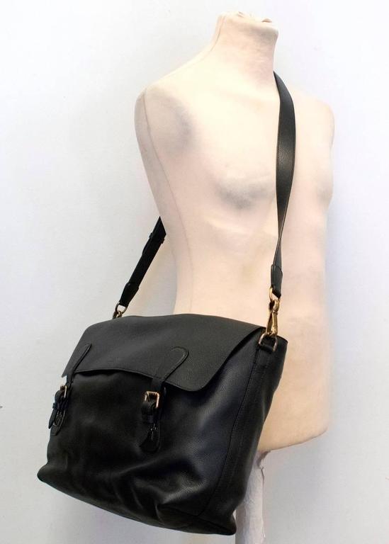 Burberry Men's Leather Black Satchel For Sale at 1stdibs