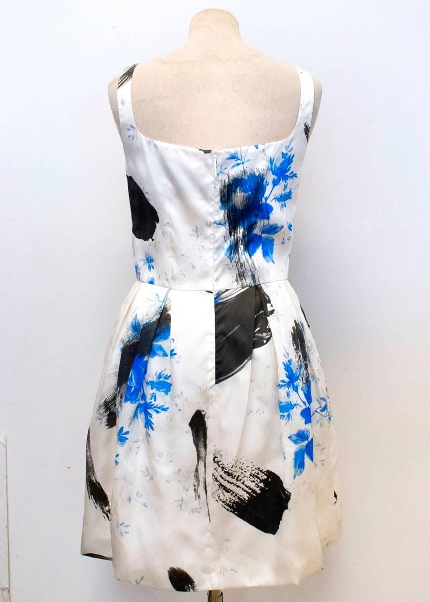  Christopher Kane Ivory Floral Patterned Dress For Sale 2