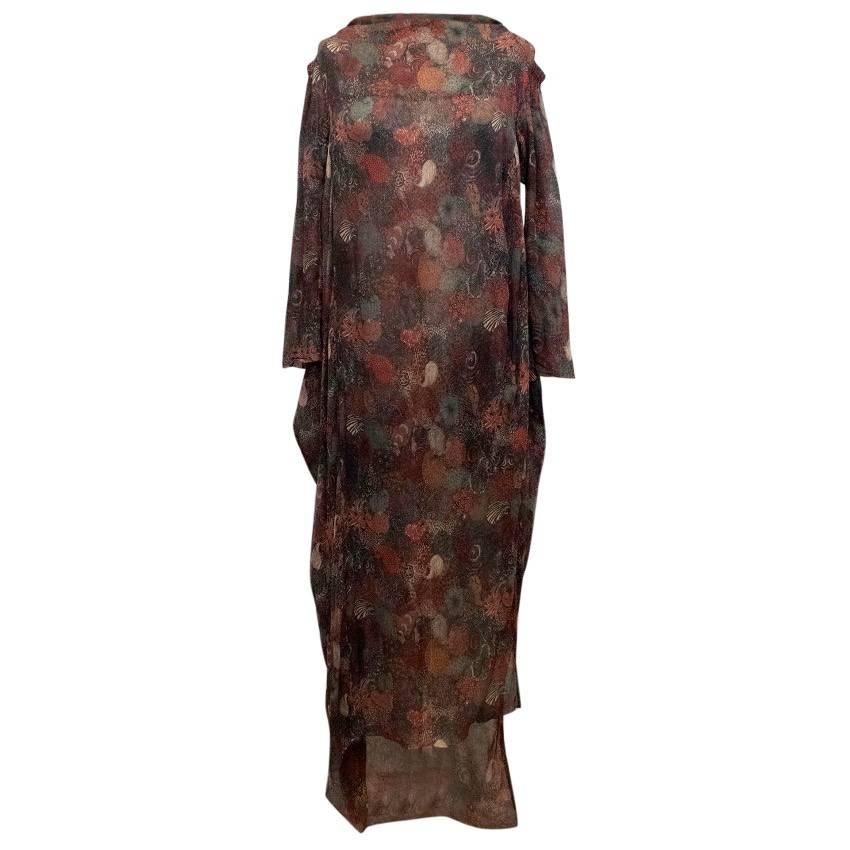  Vivienne Westwood Silk Paisley Printed Dress For Sale