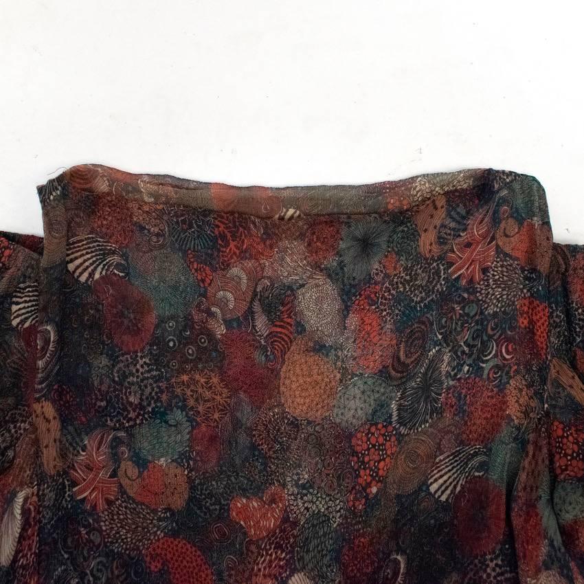 Black  Vivienne Westwood Silk Paisley Printed Dress For Sale