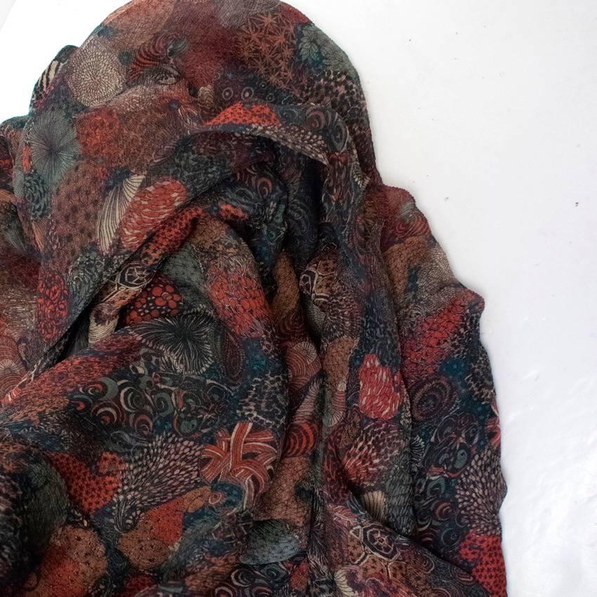  Vivienne Westwood Silk Paisley Printed Dress For Sale 1