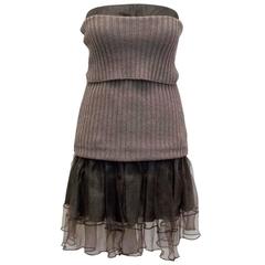  Louis Vuitton Sweater And Silk Dress