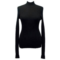 Hermes Paris Black Cashmere Turtle Neck Jumper 3