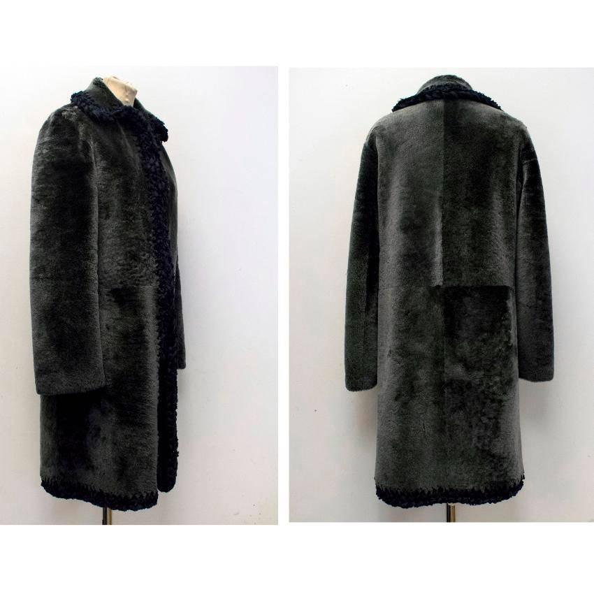 celine shearling coat