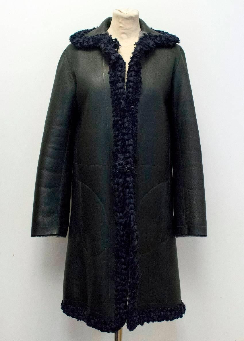 Celine Reversible Shearling and Leather Coat   For Sale 1