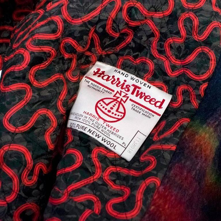 Vivienne Westwood Tarten Hand Woven Coat For Sale at 1stDibs