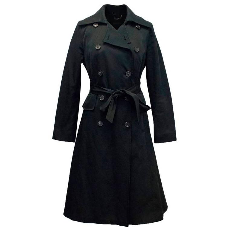 Derek Lam Black Trench Coat For Sale at 1stDibs