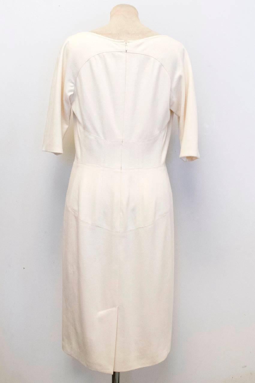 Amanda Wakeley Cream PencilDress	 For Sale 3