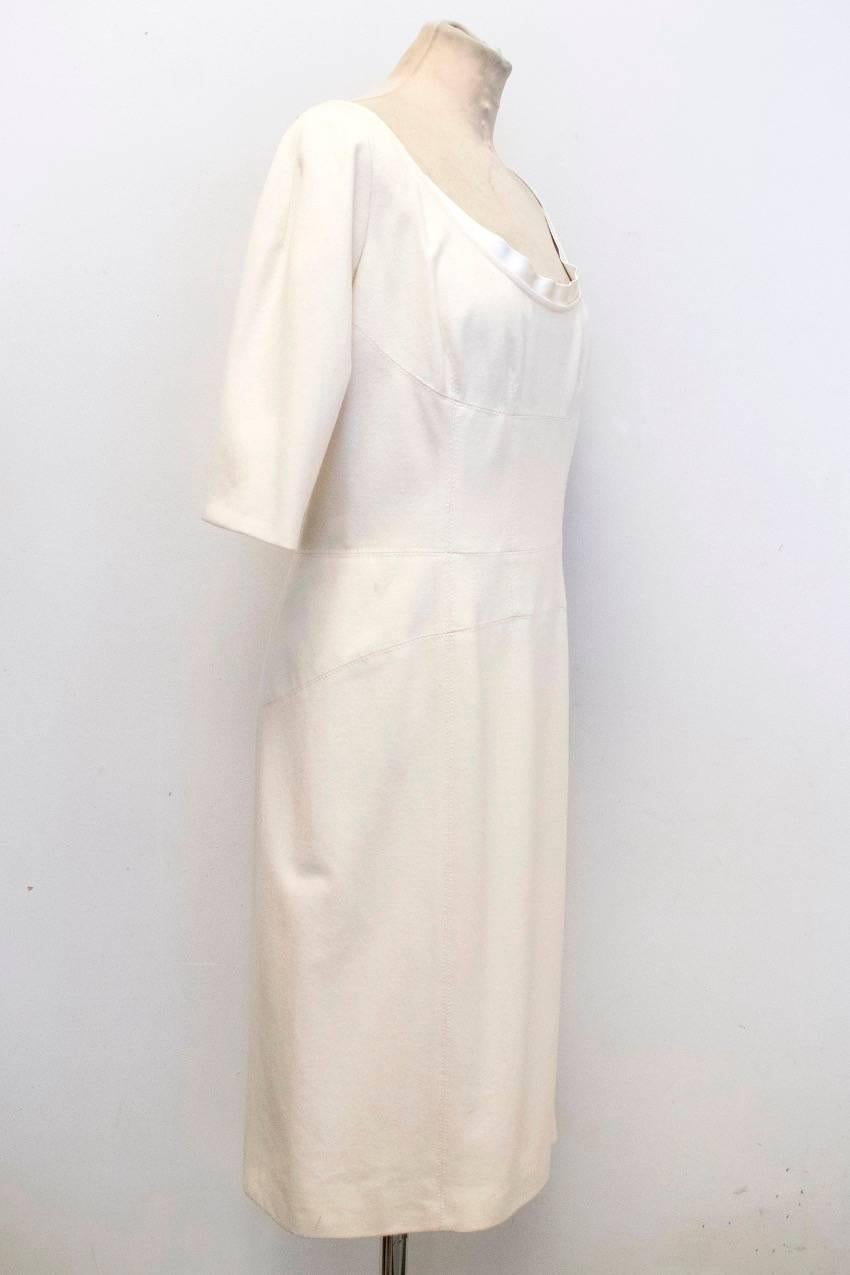 Amanda Wakeley Cream PencilDress	 For Sale 4