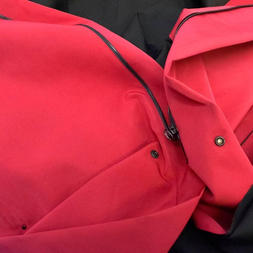 Lanvin Men's Red Trench Overcoat For Sale 4