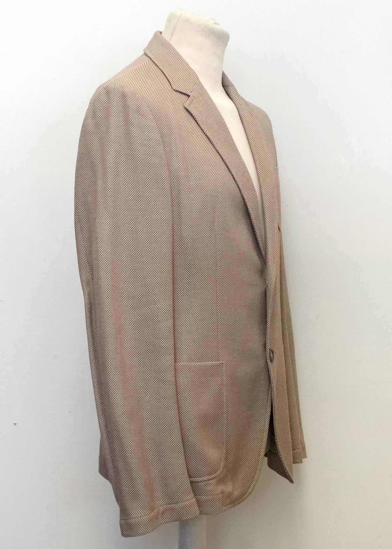 Alexander McQueen Men's Brown Tweed Relaxed Fit Blazer  For Sale 1