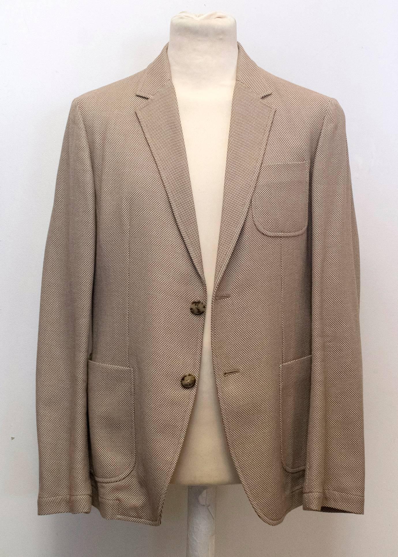 Alexander McQueen Men's Brown Tweed Relaxed Fit Blazer  For Sale 3