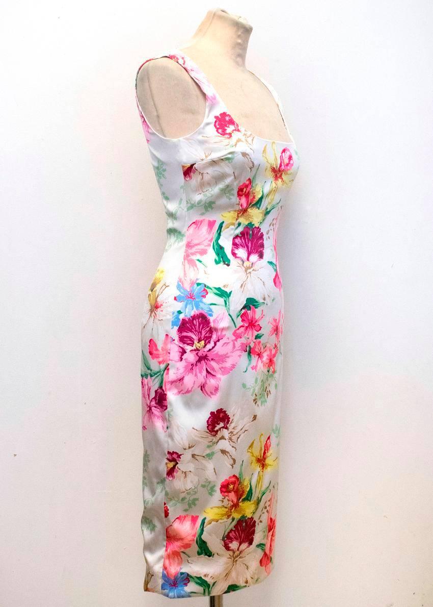 Dolce & Gabbana Floral Silk Pencil Dress  4