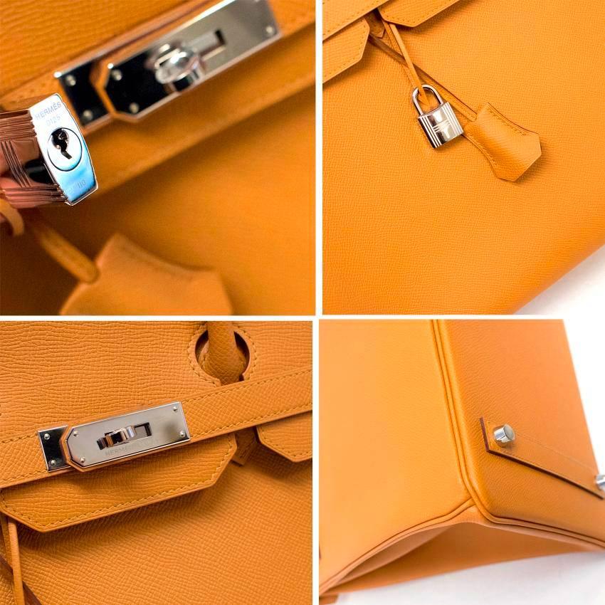 Hermes Birkin Epsom Leather Caramel 35 cm  In New Condition For Sale In London, GB