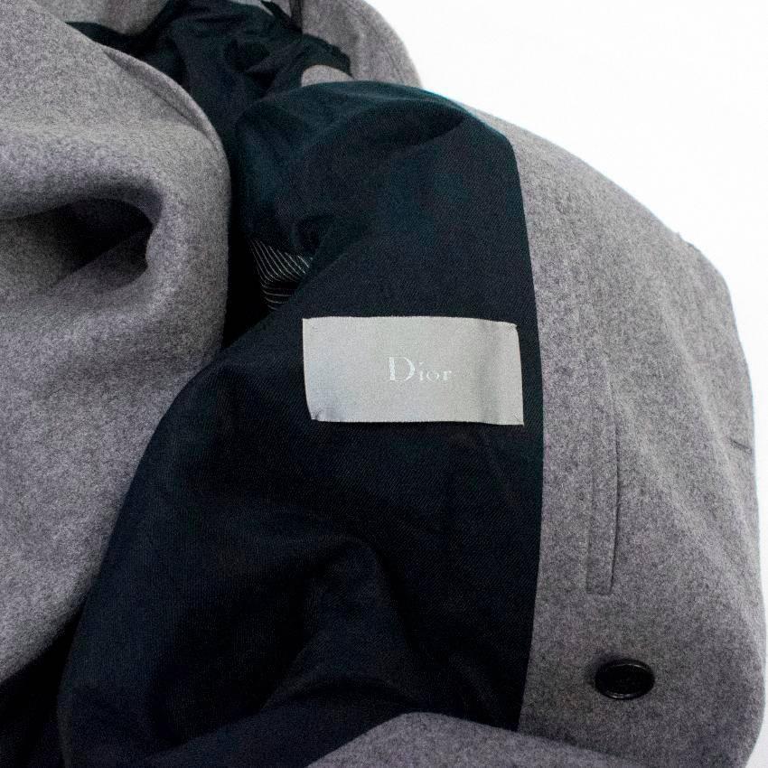 dior grey coat