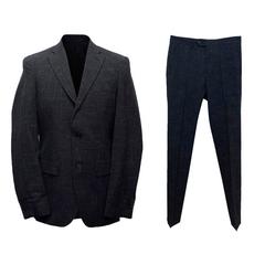  Acne Men's Navy Blue Wool Jacket and Trousers