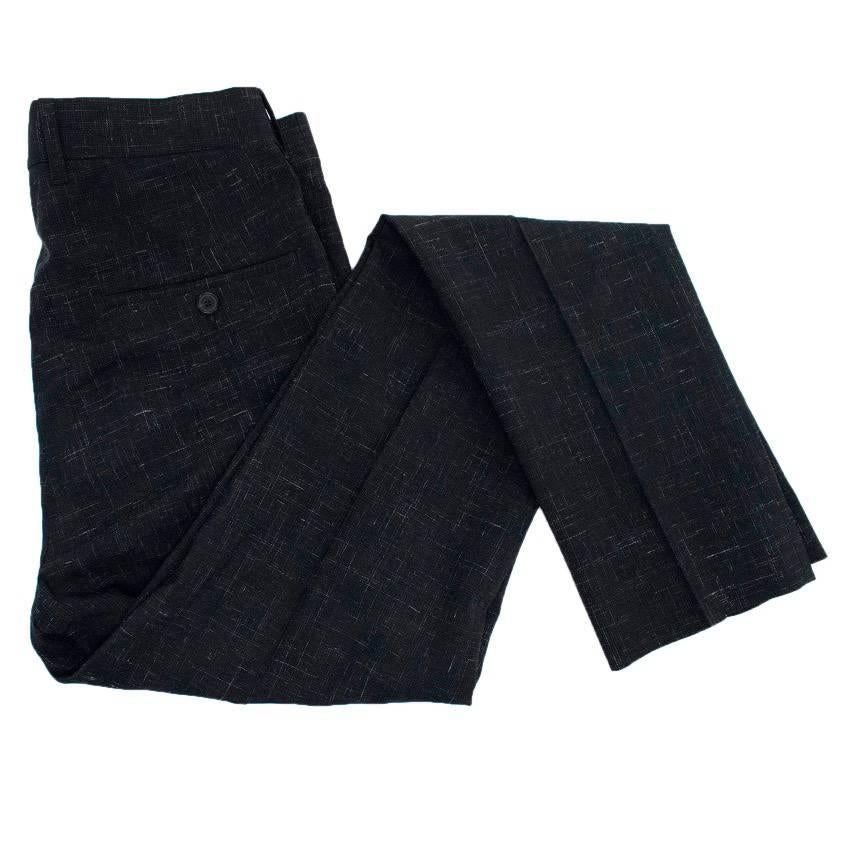  Acne Men's Navy Blue Wool Jacket and Trousers For Sale 2