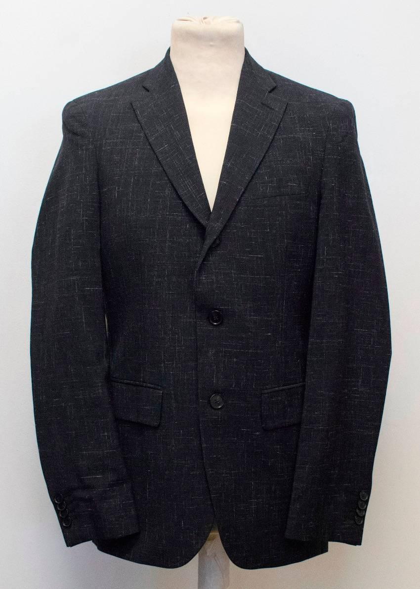  Acne Men's Navy Blue Wool Jacket and Trousers For Sale 6