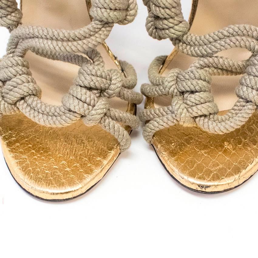 Jimmy Choo - Talons en corde et python 2