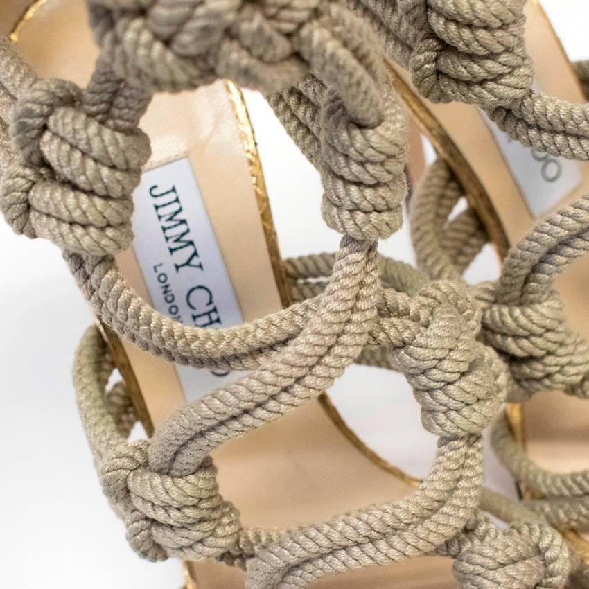 Jimmy Choo - Talons en corde et python 5