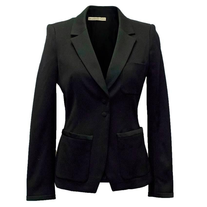 Balenciaga Black Blazer with Pockets  For Sale