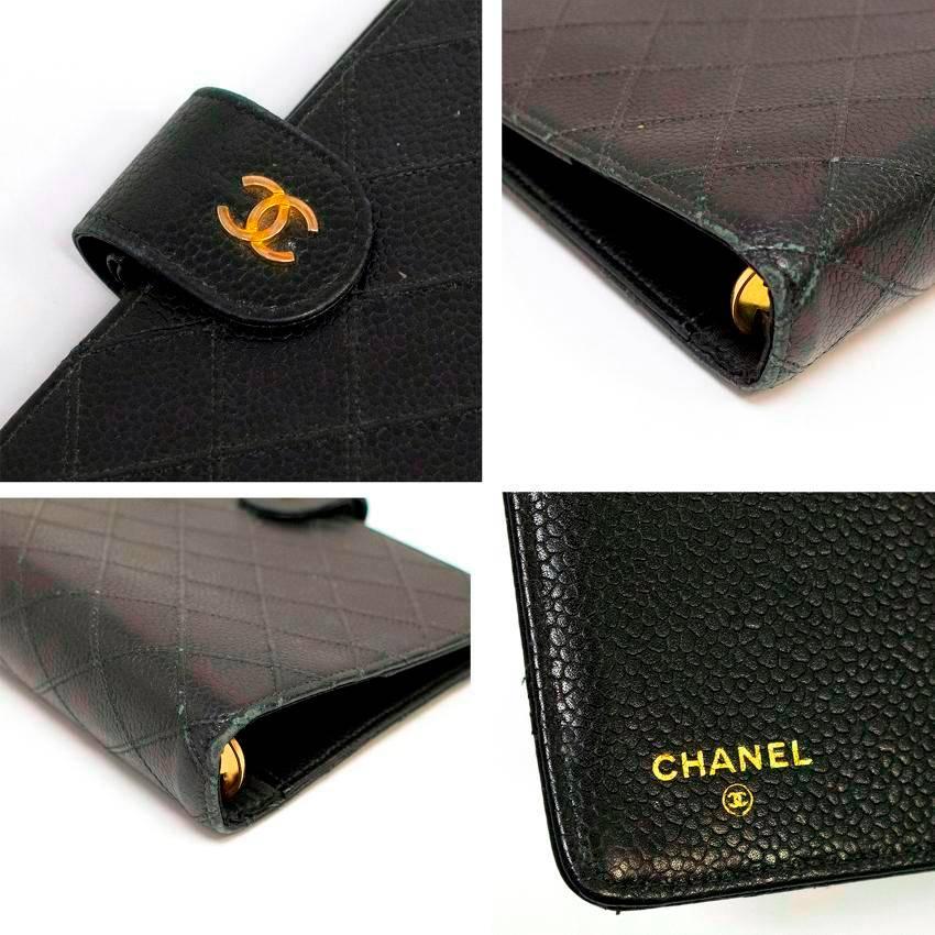Chanel Black Leather Mini Organiser For Sale 5