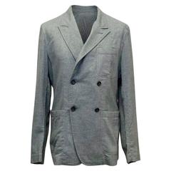 Yves Saint Laurent Grey Cotton Relaxed Fit Jacket 3