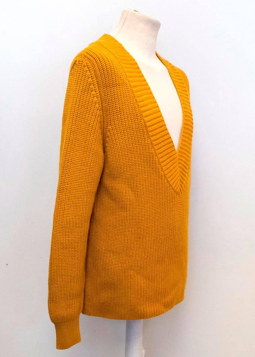 Marni Men's Mustard Yellow Knitted Jumper  In New Condition For Sale In London, GB