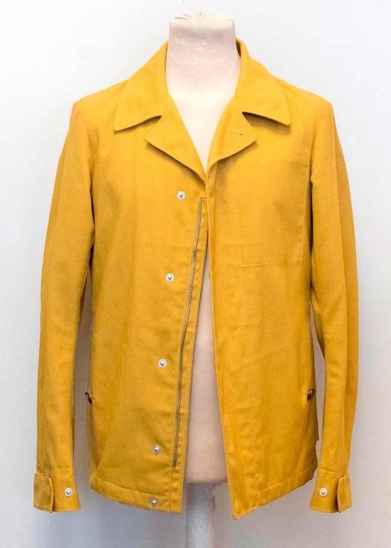 Jil Sander Men's Mustard Yellow Jacket For Sale at 1stdibs