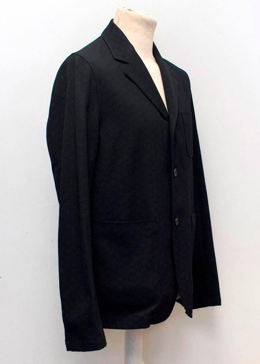 Marni Men's Black Jacquard Wool Blazer  For Sale 4