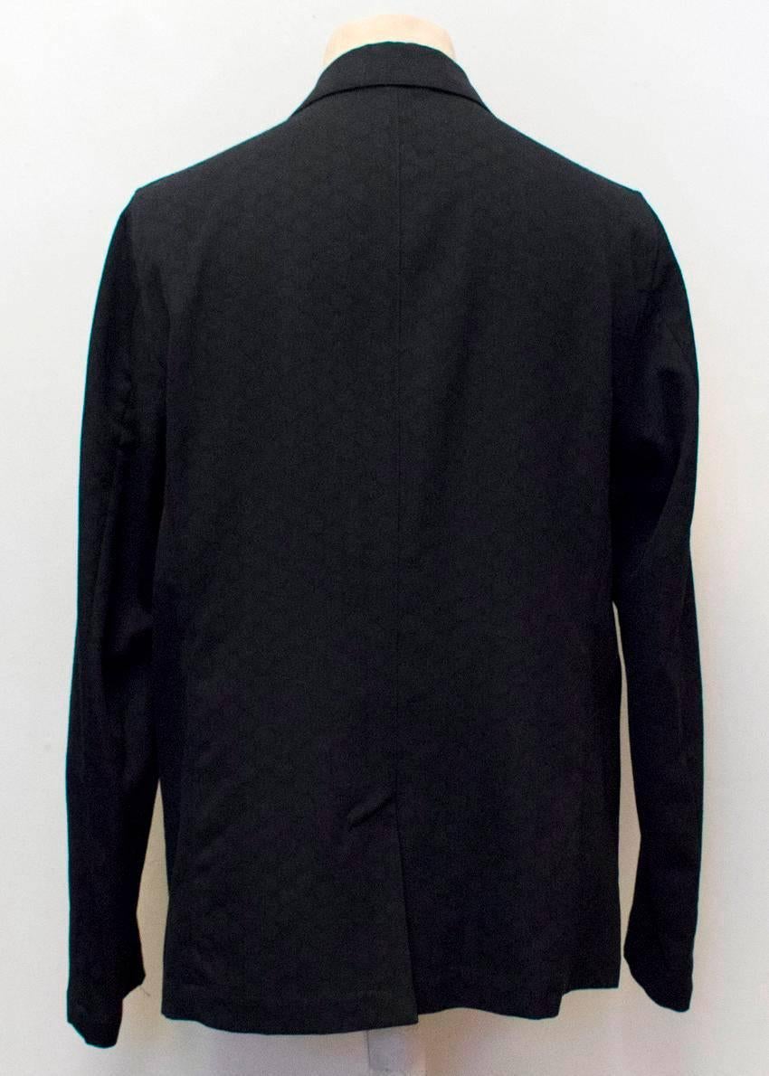 Marni Men's Black Jacquard Wool Blazer  For Sale 2