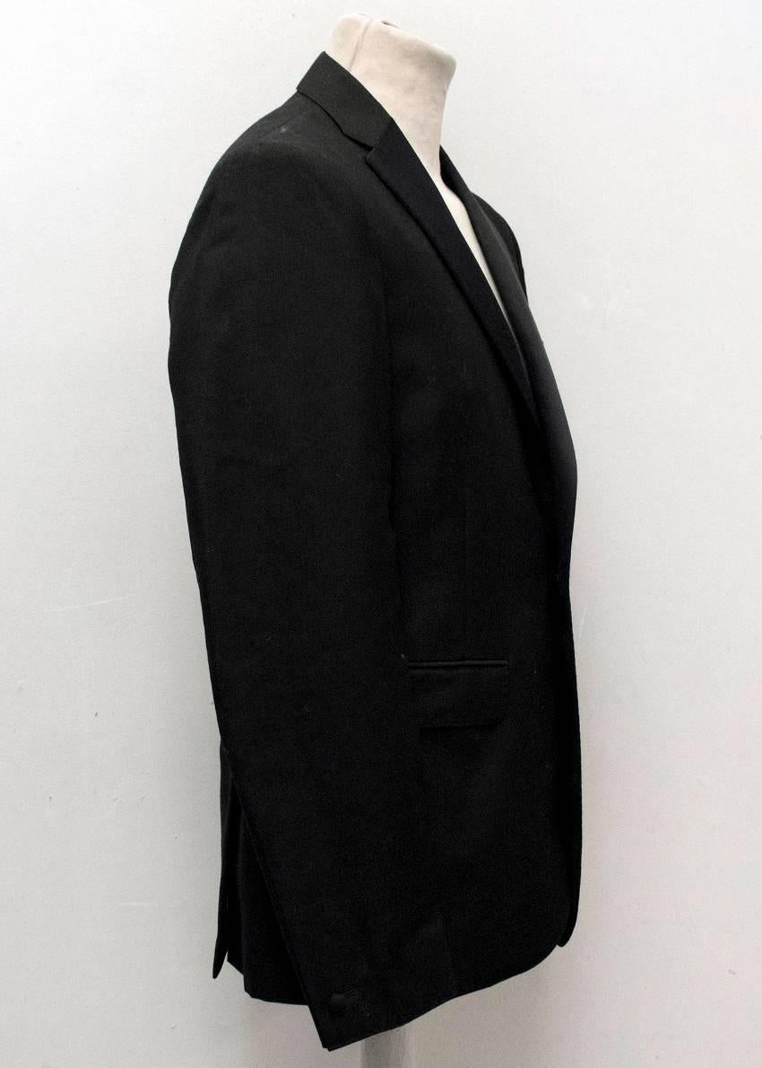 Acne Men's Black Wool and Mohair Tuxedo Suit For Sale 3