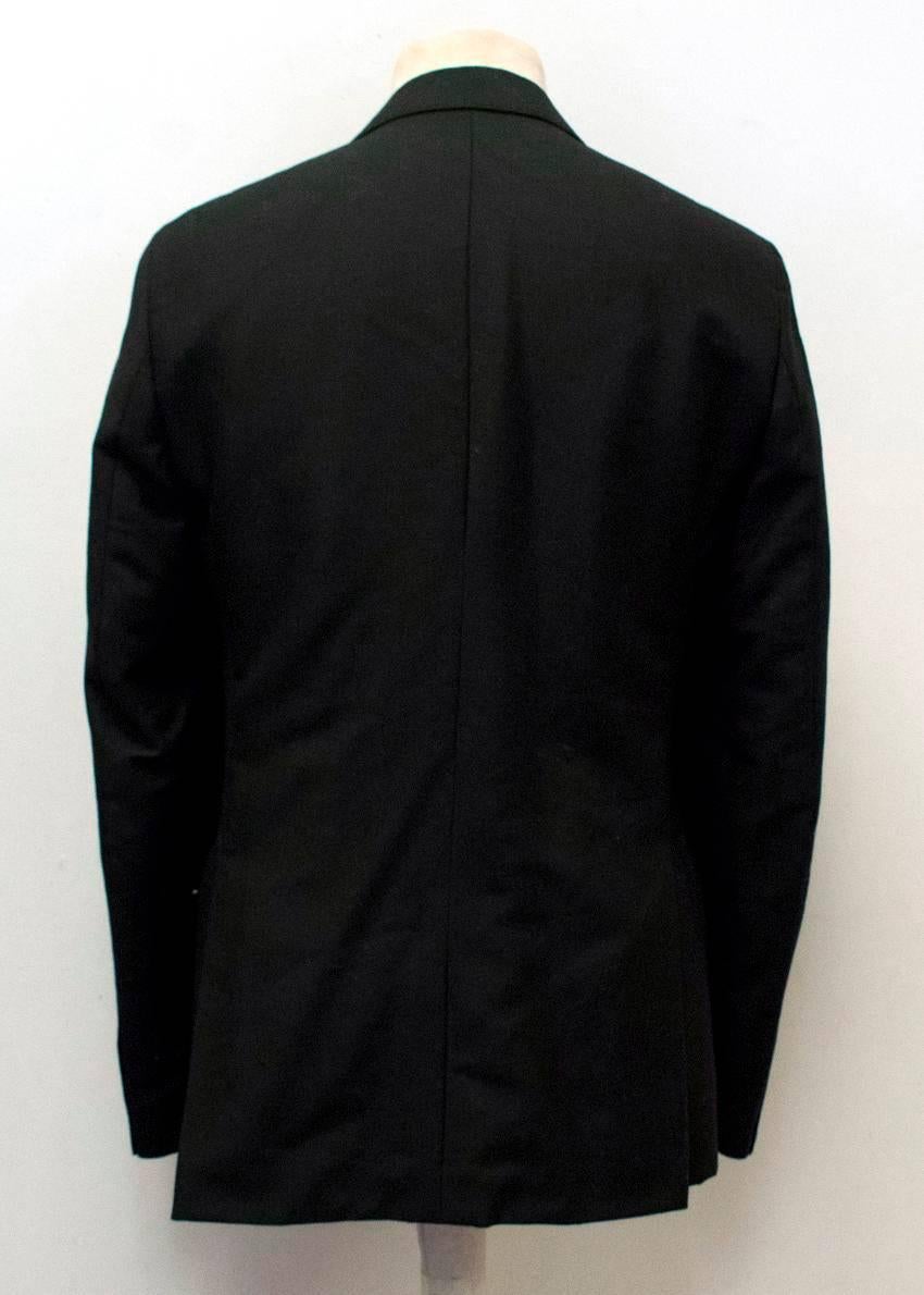 Acne Men's Black Wool and Mohair Tuxedo Suit For Sale 4