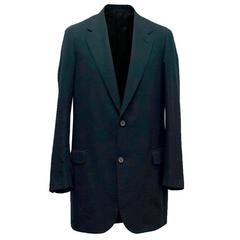Lanvin Men's Long Navy Blazer 12