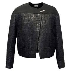 Balenciaga Black Textured Jacket 9