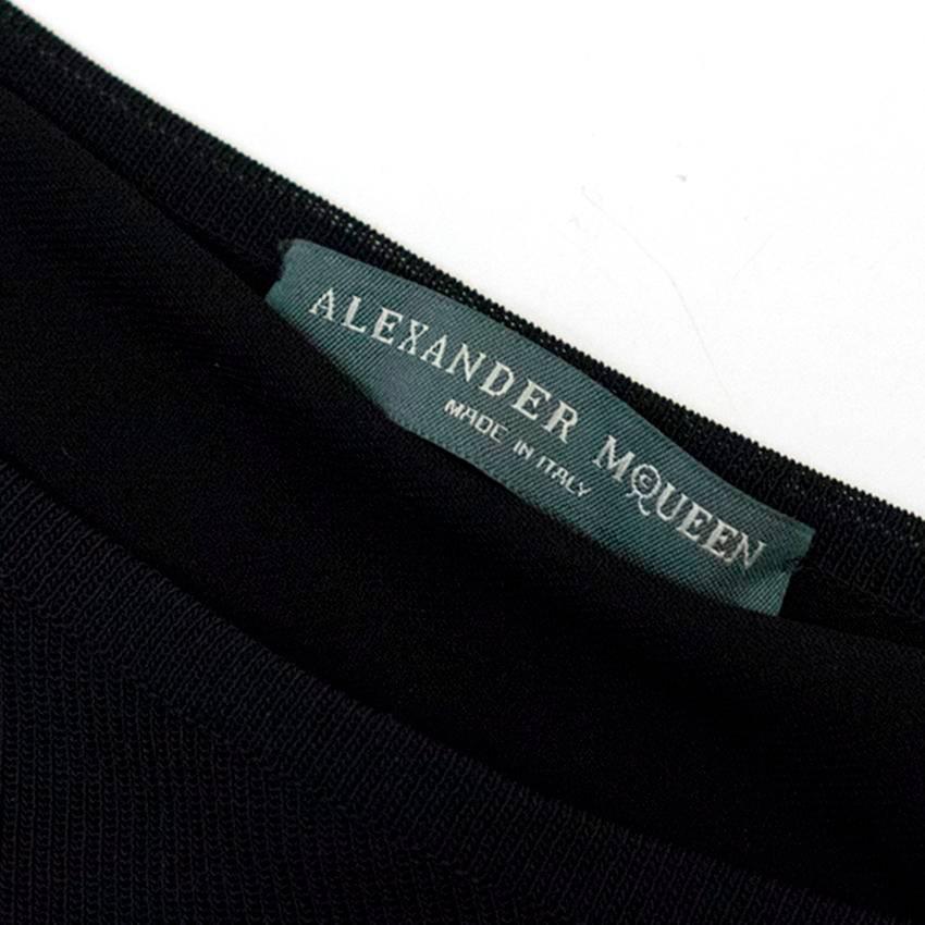 Alexander McQueen Black Asymmetric Dress For Sale 3