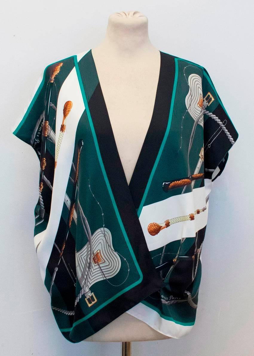 hermes scarf top