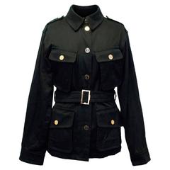 Yves Saint Laurent Black Cotton Jacket 8