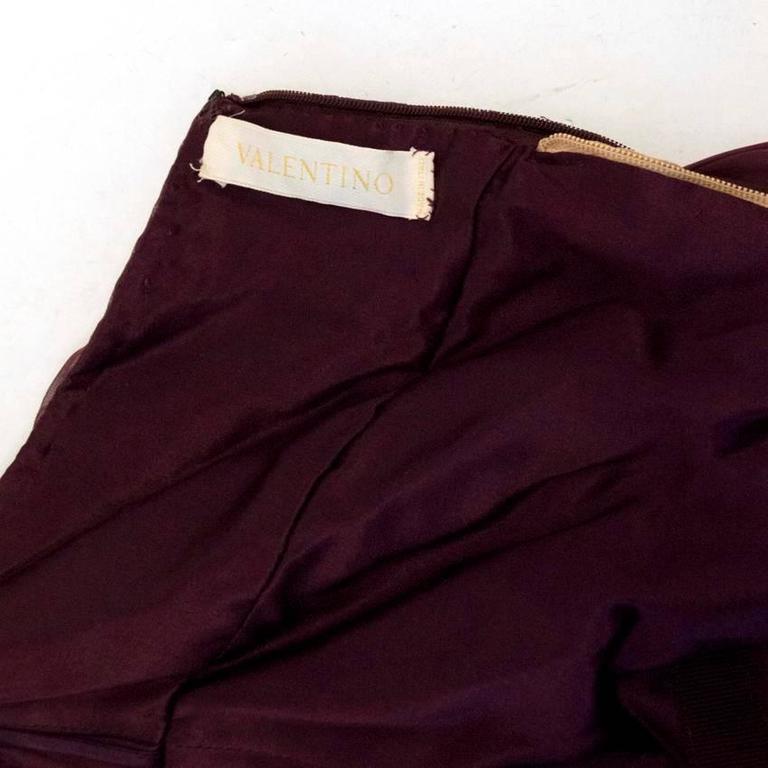 Valentino Plum Gown For Sale at 1stDibs