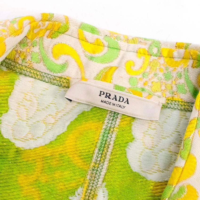 yellow prada coat