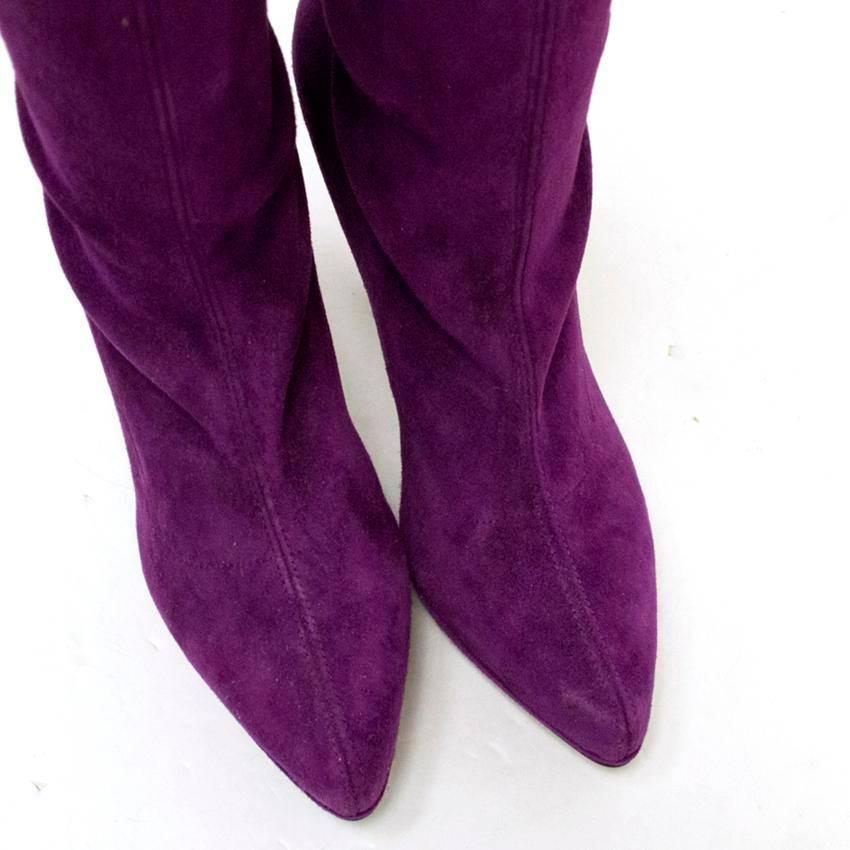 purple sock boots