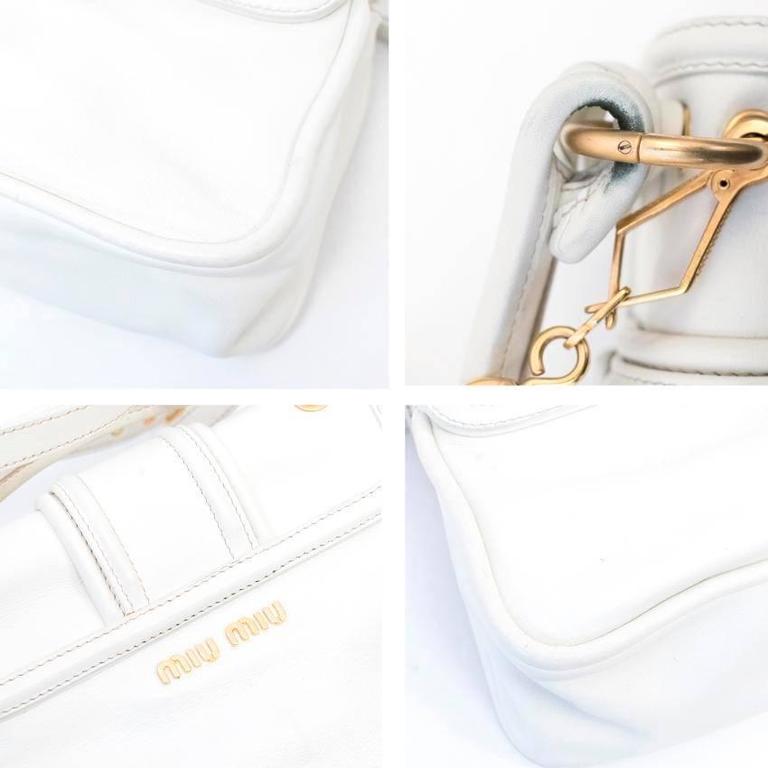Miu Miu White Cross Body Bag For Sale at 1stDibs