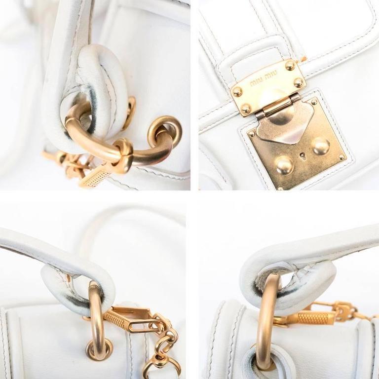 Miu Miu White Cross Body Bag For Sale at 1stDibs