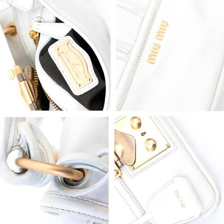 Miu Miu White Cross Body Bag For Sale at 1stDibs