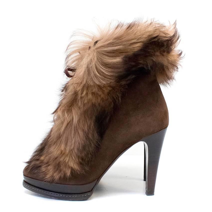 ralph lauren boots with fur