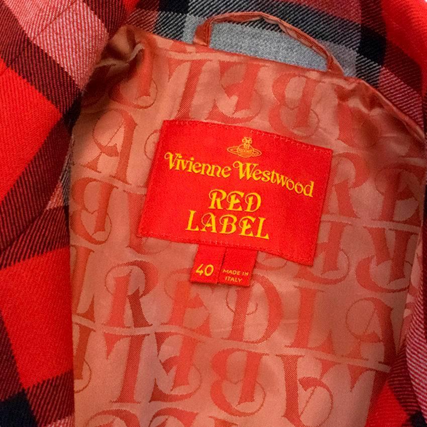 Vivienne Westwood Red Label Tartan Coat  In New Condition For Sale In London, GB