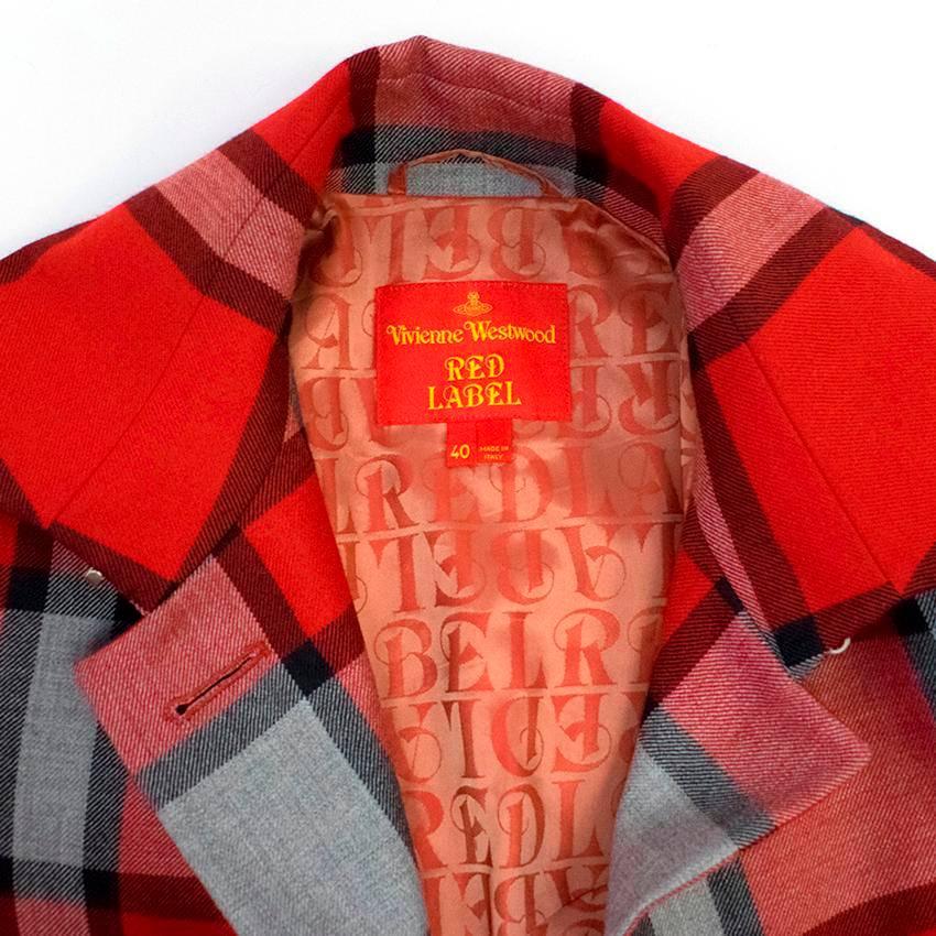 Vivienne Westwood Red Label Tartan Coat  For Sale 1