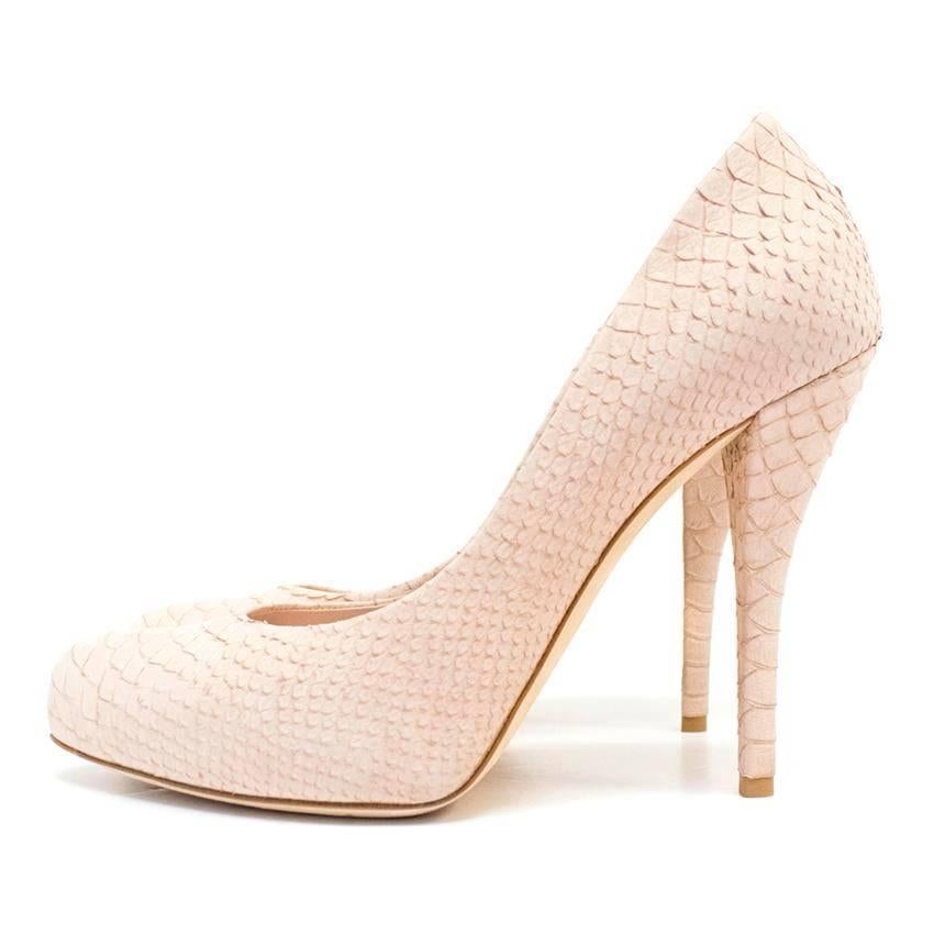 nude suede pumps