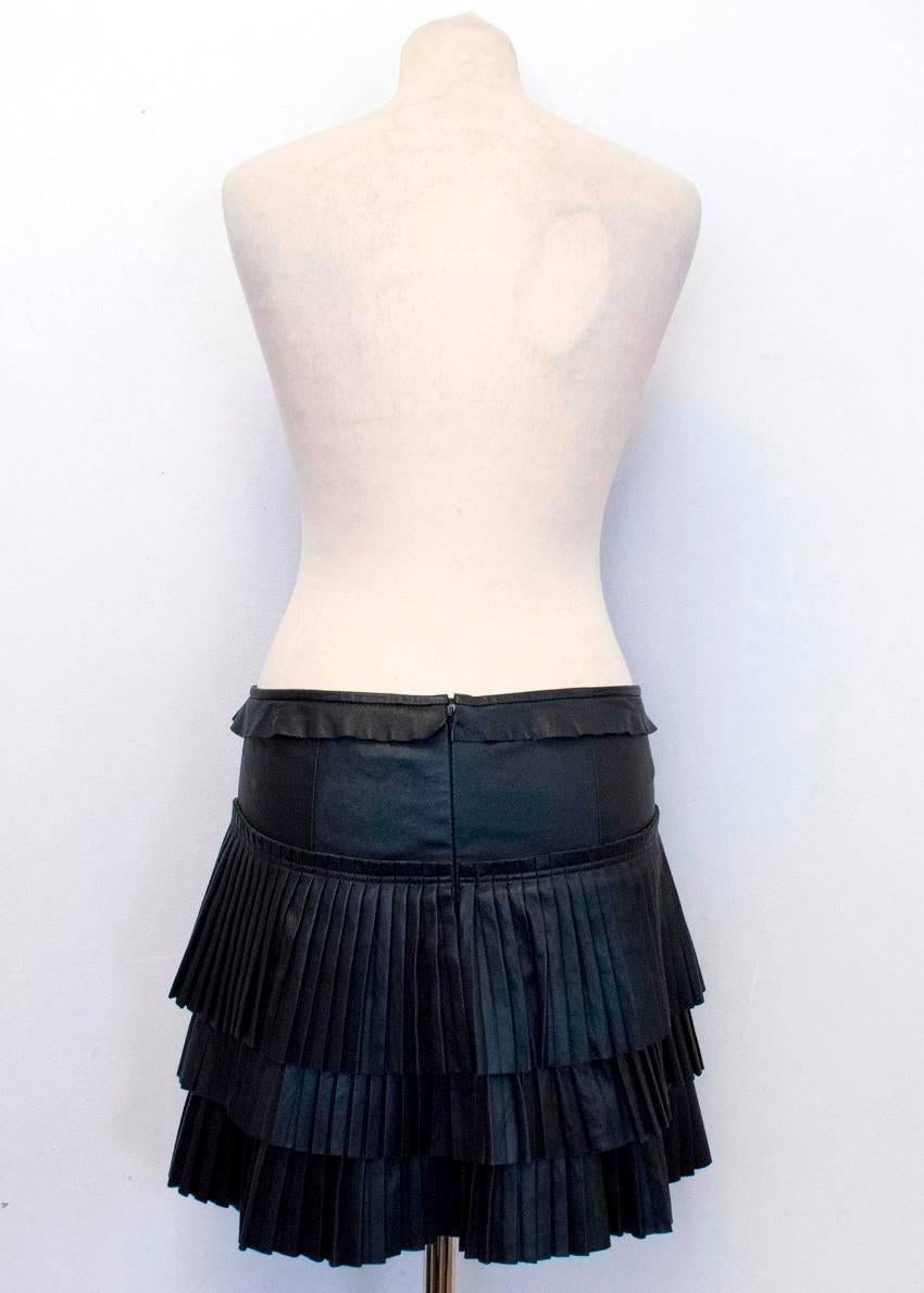isabel marant leather skirt