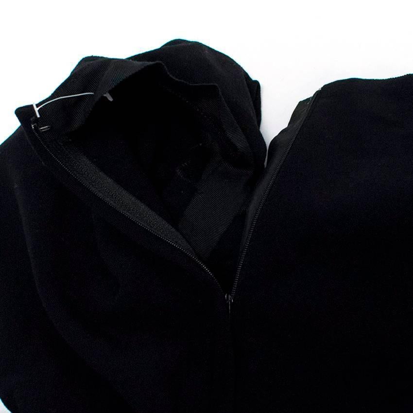 Lanvin Black Wool Blend Pencil Dress  1